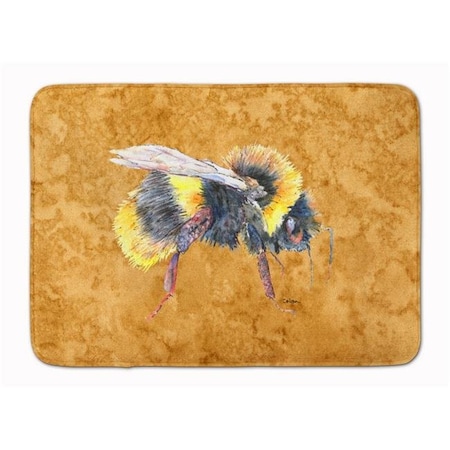 Carolines Treasures Carolines Treasures 8850RUG Bee on Gold Machine Washable Memory Foam Mat 8850RUG